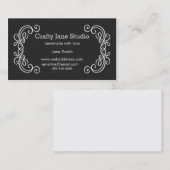 エレガントで華美な名刺のデザインのテンプレート 名刺 (正面/裏面)