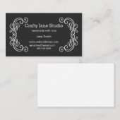 エレガントで華美な名刺のデザインのテンプレート 名刺 (正面/裏面)