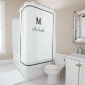 エレガントで華麗なカスタムモノグラム シャワーカーテン (インサイチュ)