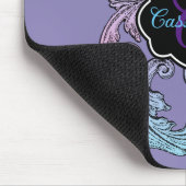 エレガントで華麗なパーソナライズされたヴィクトリアン様式のヴィンテージ マウスパッド (コーナー)