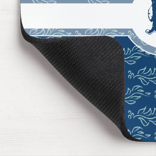 エレガントで葉が多いアールヌーボーの芸術および技術パターン マウスパッド (コーナー)