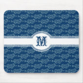 エレガントで葉が多いアールヌーボーの芸術および技術パターン マウスパッド (正面)