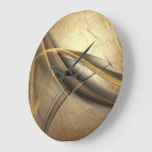 エレガントで贅沢なレザールック ラージ壁時計 (傾斜)