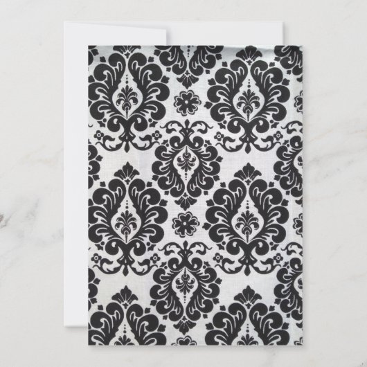 エレガントで赤いアクセントの結婚式の招待 招待状 (裏面)