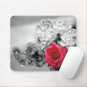 エレガントで赤いバラ マウスパッド (マウス)
