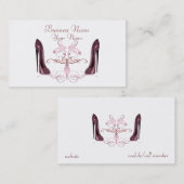 エレガントで赤い小剣は芸術の名刺に蹄鉄を打ちます 名刺 (正面/裏面)