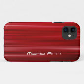 エレガントで赤い質の名前をカスタムする Case-Mate iPhoneケース (裏面(横))