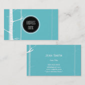 エレガントで軽い深緑色の名刺 名刺 (正面/裏面)