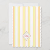 エレガントで遊び心のあるパステルストライプ 招待状 (裏面)