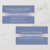 エレガントで青いきらめくの織り目加工のイタリアンな企業の 名刺 (正面/裏面)