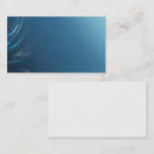エレガントで青い名刺 名刺 (正面/裏面)