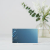 エレガントで青い名刺 名刺 (スタンド正面)