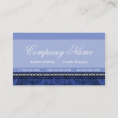 エレガントで青くグランジな名刺 名刺 (裏面)