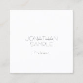 エレガントで頭が切れるな正方形のデザインの贅沢でモダンな平野 スクエア名刺 (正面)