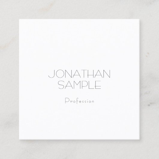 エレガントで頭が切れるな正方形のデザインの贅沢でモダンな平野 スクエア名刺 (正面)