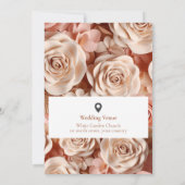 エレガントで魅力的な3D結婚式招待状 招待状 (裏面)