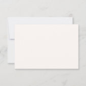 エレガントで鮮やかなピンクの花柄ウェディングQRコードRSVP 出欠カード (裏面)