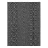 エレガントで黒いダマスク織のレース テーブルクロス (正面)