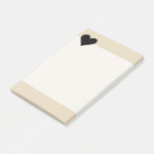 エレガントで黒いハート2 ポストイット (アングル)