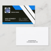 エレガントで黒い未来派の販売部長 名刺 (正面/裏面)