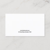 エレガントで黒い未来派の販売部長 名刺 (裏面)