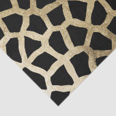 エレガントで黒い金ゴールドのモダンのアニマルプリント 薄葉紙 (詳細)