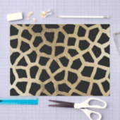 エレガントで黒い金ゴールドのモダンのアニマルプリント 薄葉紙 (クラフト)