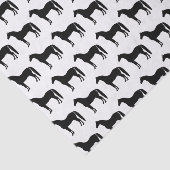 エレガントで黒い馬 薄葉紙 (詳細)