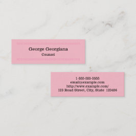 エレガントで、きれいな相談の名刺 スキニー名刺