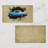 エレガントで、クラシックな車自動車名刺 名刺 (正面/裏面)