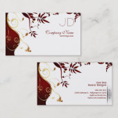 エレガントで、シンプルなインテリア・デザイン 名刺 (正面/裏面)