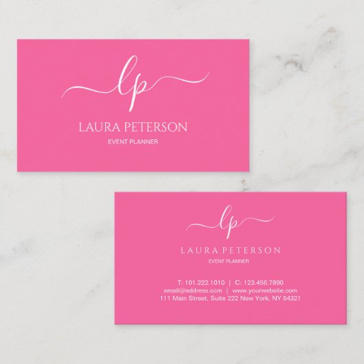 エレガントで、シンプルな手書きの原稿の書道 名刺 (正面/裏面)