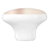 エレガントで、スタイリッシュなばら色の金ゴールドの茶色 セラミックノブ (側面)