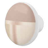 エレガントで、スタイリッシュなばら色の金ゴールドの茶色 セラミックノブ (右)