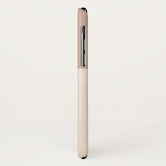 エレガントで、スタイリッシュなばら色の金ゴールドの茶色 Case-Mate iPhoneケース (裏面/左)