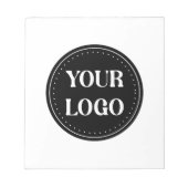 エレガントで、モダンで、洗練された編集可能なデザインです。 ノートパッド (正面)