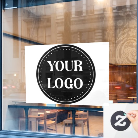 エレガントで、モダンで、洗練された編集可能な。 ウィンドウサイン (カフェ窓)