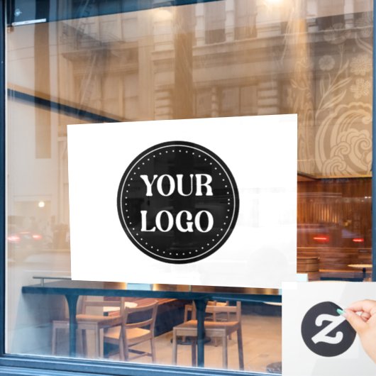 エレガントで、モダンで、洗練された編集可能な。 ウィンドウサイン (カフェ窓)