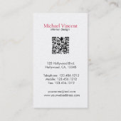 エレガントで/モダンなインテリア・デザインの名刺 名刺 (裏面)