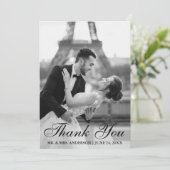 エレガントで、モダンな結婚式の写真のサンキューカードS サンキューカード (スタンド正面)