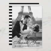 エレガントで、モダンな結婚式の写真のサンキューカードS サンキューカード (正面/裏面)