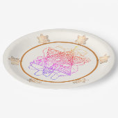 エレガントとカラフル紙プレート ペーパープレート (アングル)