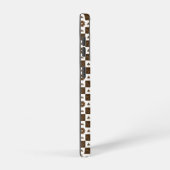 エレガントとクラシック市松模様にのパターン SAMSUNG GALAXYケース (右側面)