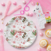 エレガントとシンプルクリスマスパターン ペーパープレート (パーティー)