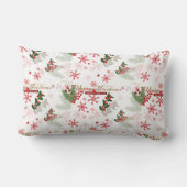 エレガントとシンプルクリスマスパターン ランバークッション (裏面)