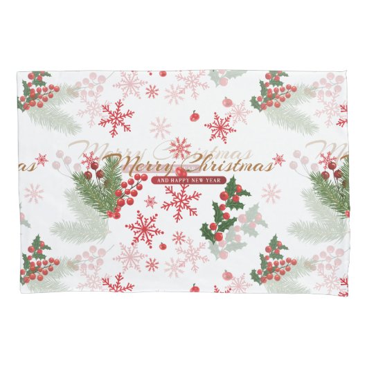 エレガントとシンプルクリスマスパターン 枕カバー (正面)