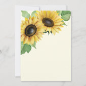 エレガントとシンプルブライダルシャワー 招待状 (裏面)