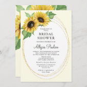 エレガントとシンプルブライダルシャワー 招待状 (正面/裏面)