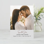 エレガントとシンプルモダン除草カード サンキューカード (スタンド正面)