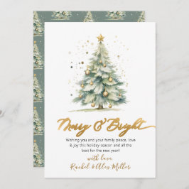 エレガントとメリーBright Script Tree Non Photo シーズンカード